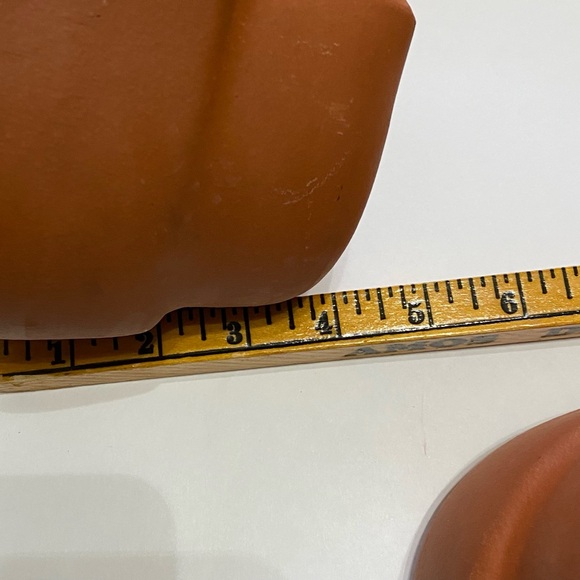 Vintage bread pot bowl, heart shaped terra cotta. Bennington Pottery, Vermont - Picture 7 of 7